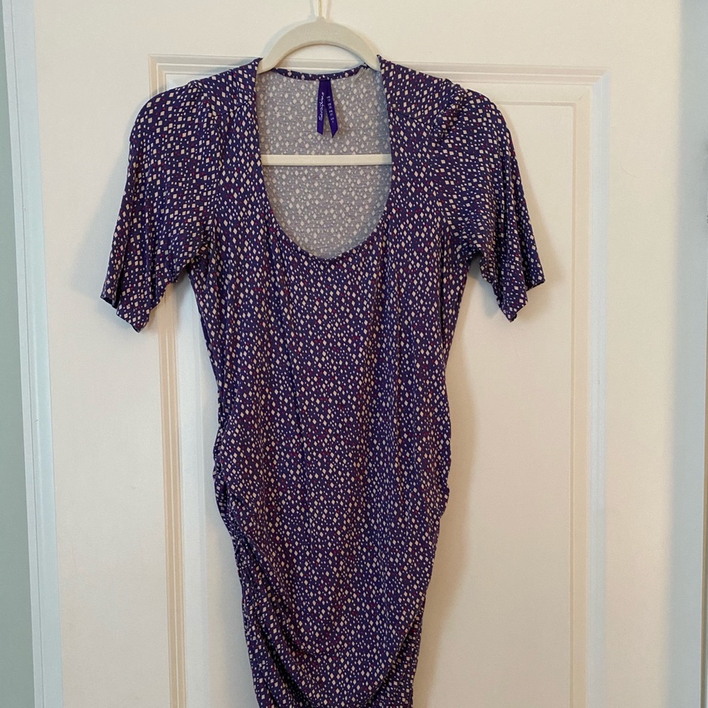 Seraphine purple maternity dress 6 bodycon